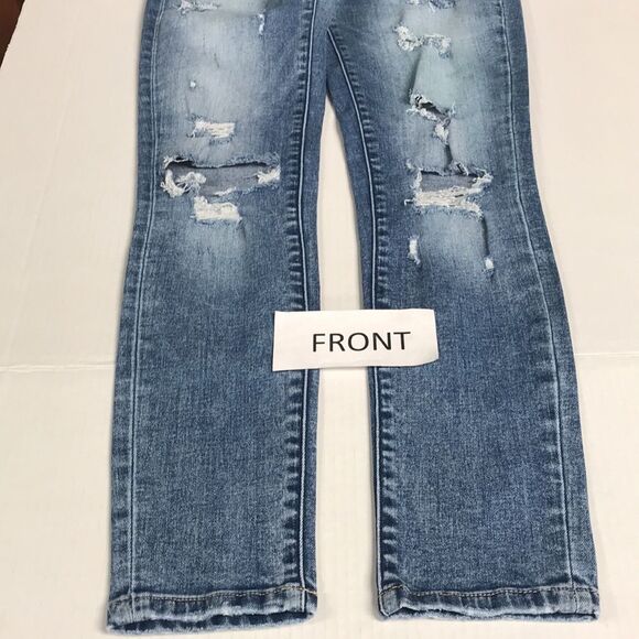 FLYING MONKEY Pricilla High Rise Distressed Skinny Jeans Size 25 Ripped Denim - Picture 5 of 11